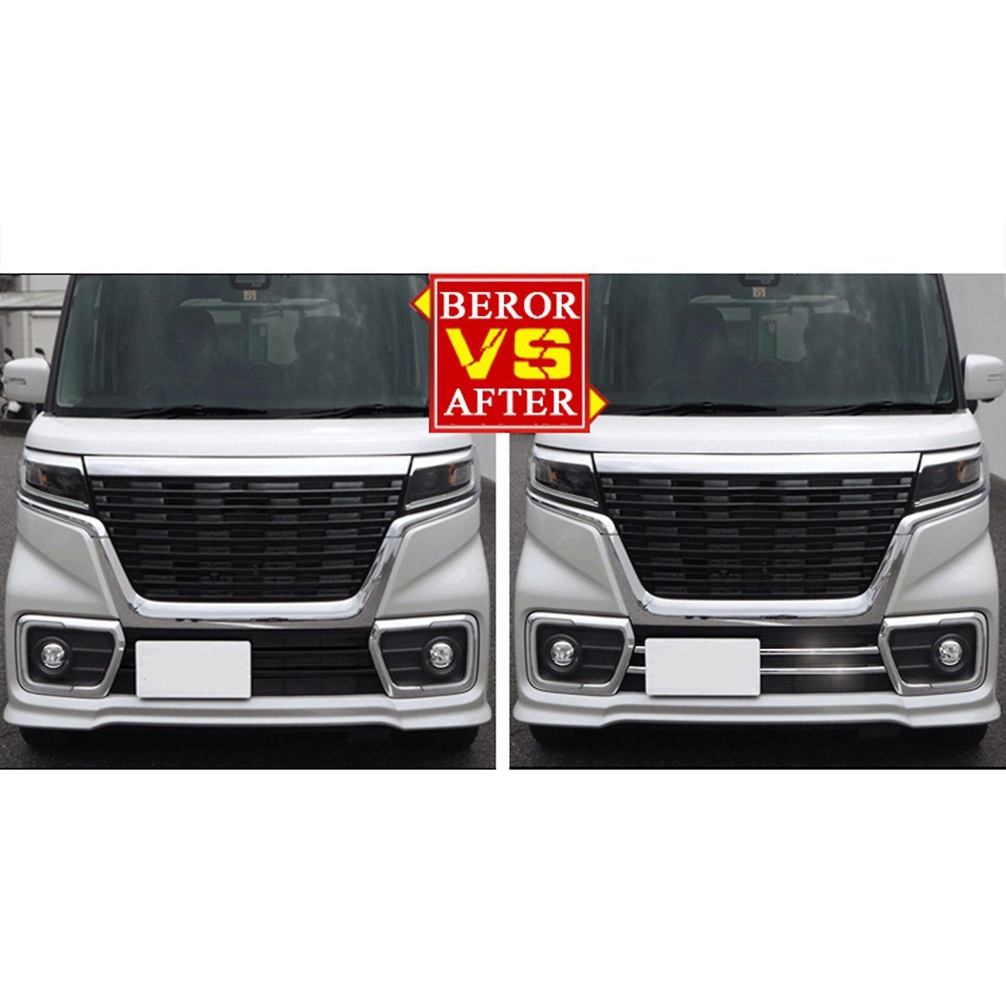 5x Car Chrome Front Grille Trim for Spacia Custom Car Accessories