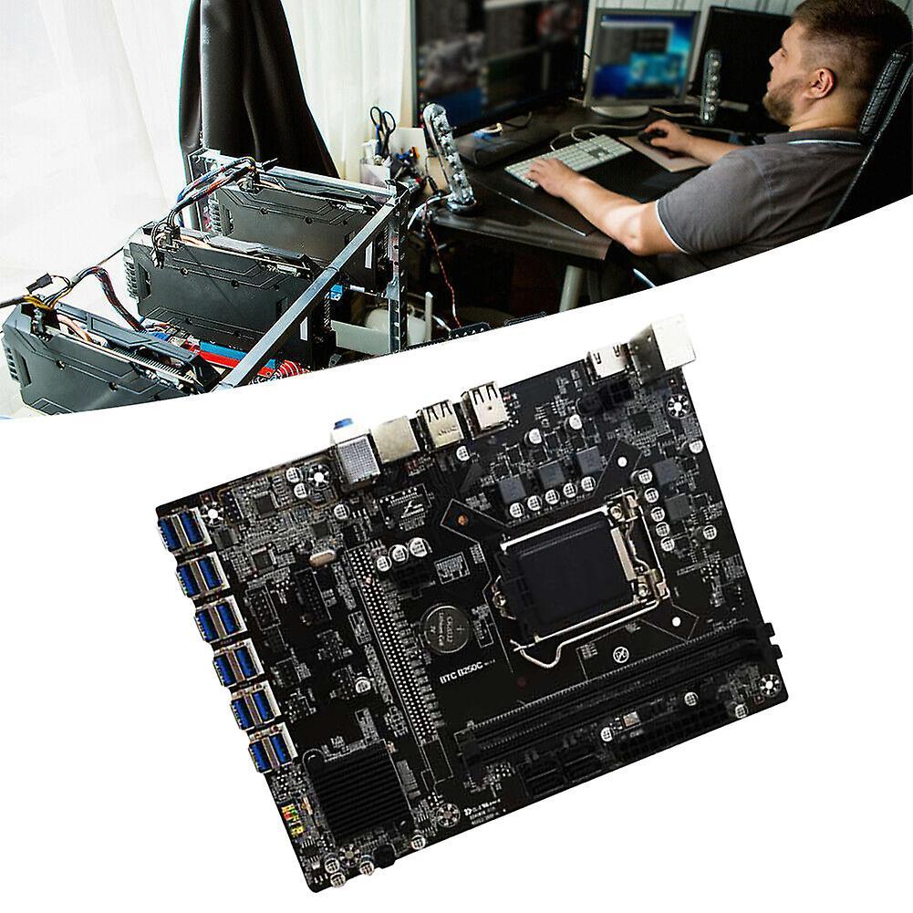 B250 Btc Mining Machine Motherboard with 8g Ddr4 Ram+g3930/g3900 Cpu