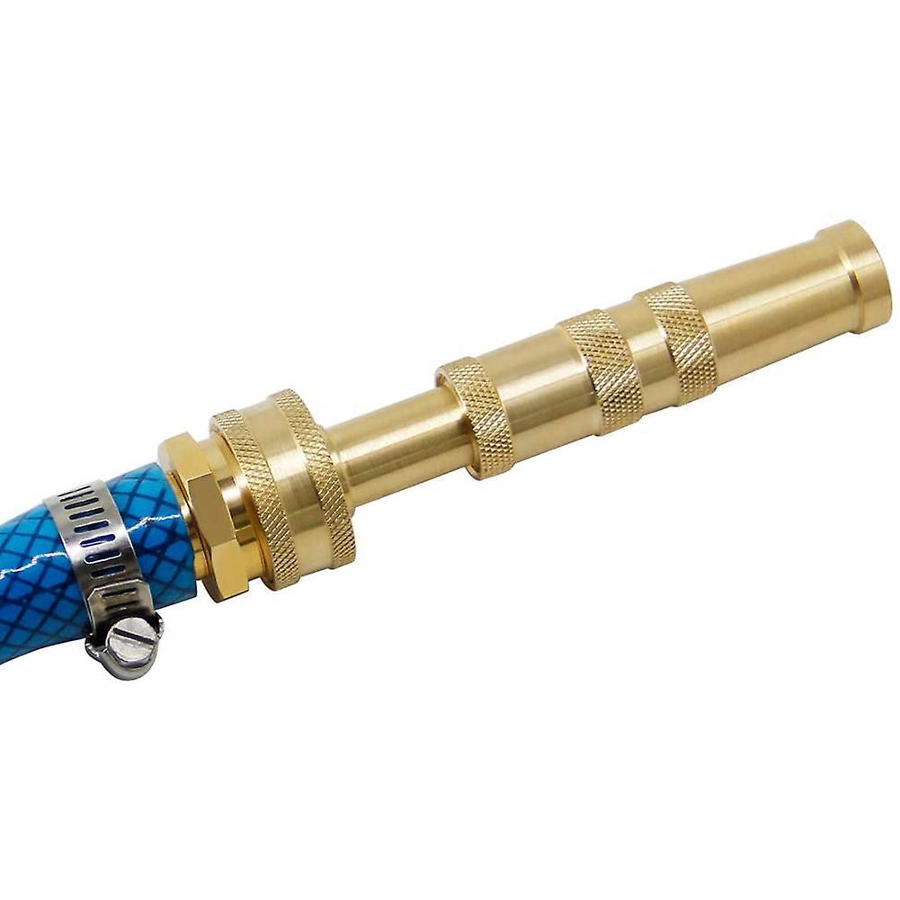 Heavy-duty Brass Adjustable Twist Nozzle, 2 Pack, Brass Hose Nozzle