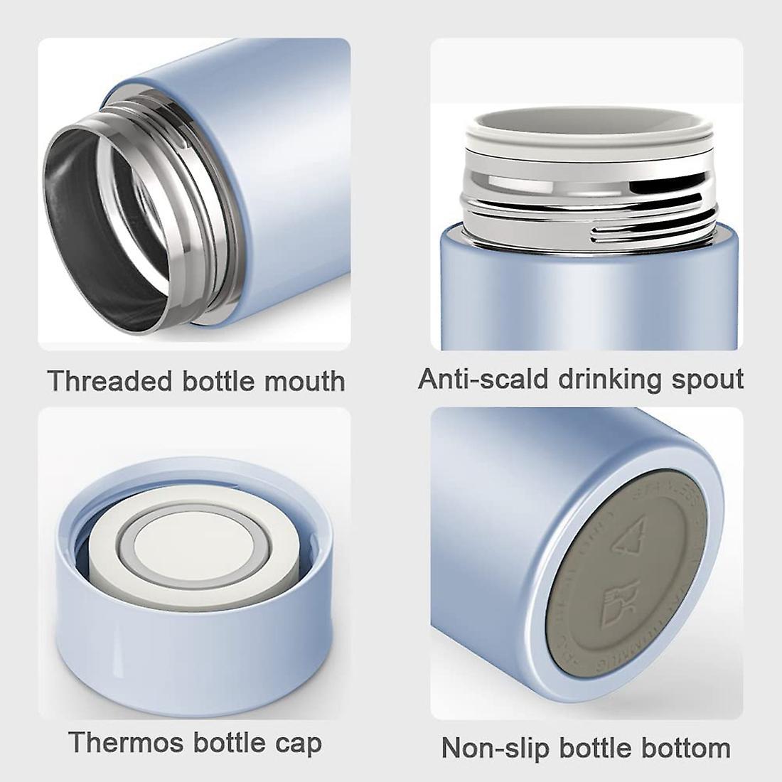 Cute Water Bottle-insulated Vacuum Vial-leakproof & Anti-spill,blue