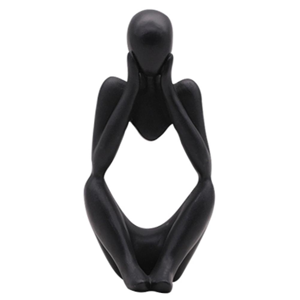 Thinker Statue Abstract Figure Sculpture Small Ornaments Resin-f