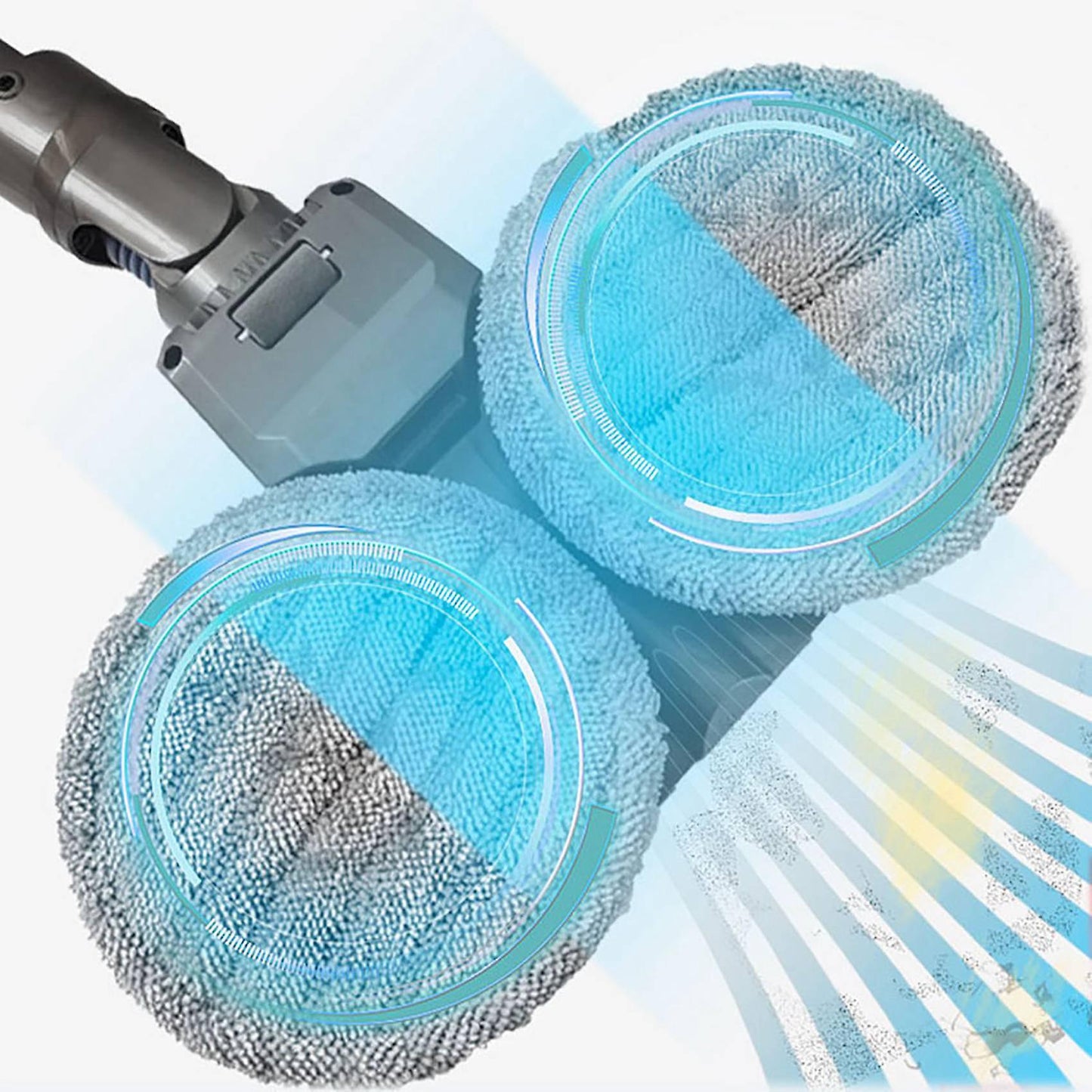 2pcs Microfiber Mop Cloth for Dyson V6 V7 V8 V10 V11 Vacuum Cleaner