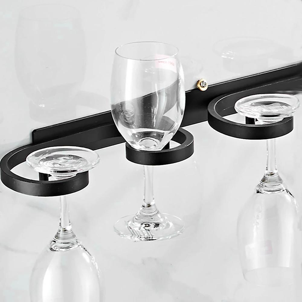 Wall-mounted Aluminum Alloy Creative Goblet Storage Rack 38.4cm