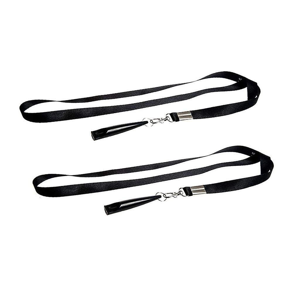 Dog Training Whistle 210.5 with Lanyard, Black Dog Whistle (2 Pack)