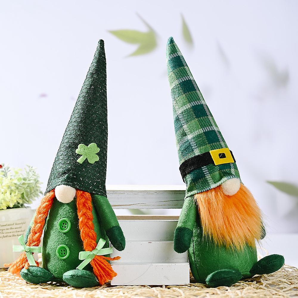 St. Patrick's Day Gnome Decorations Irish Leprechaun Swedish Gnome,a