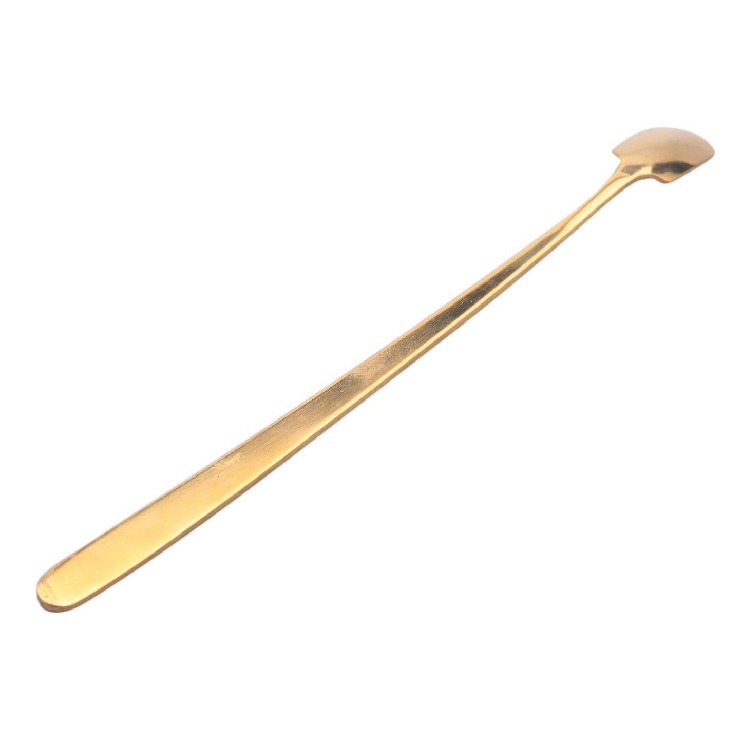 1 Pc Long Handle Ice Cream Spoon Stainless Steel Square Gold L