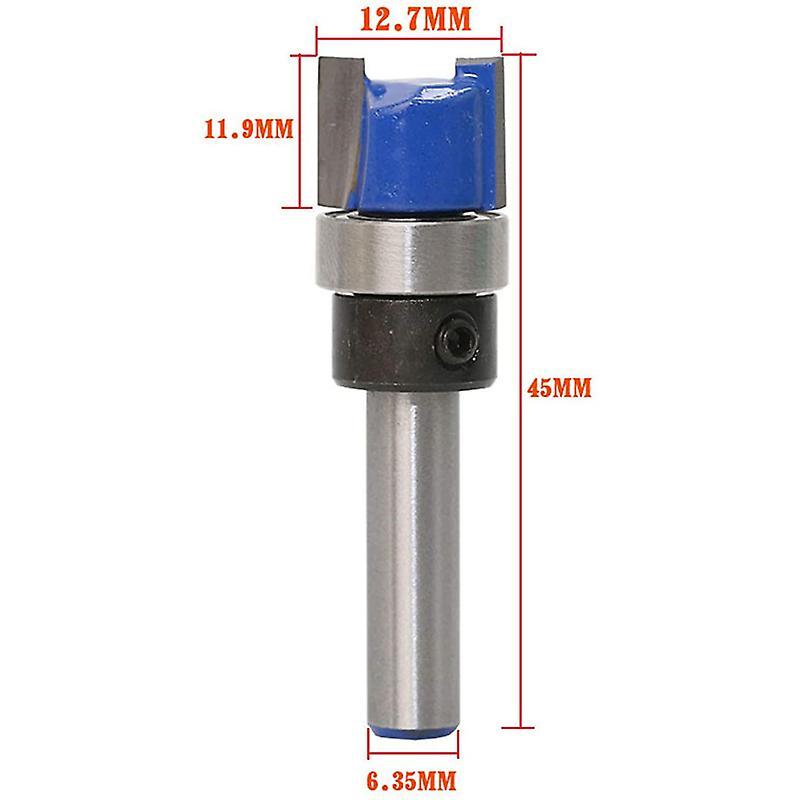 3pcs 1/4 Inch Shank Flush Trim Router Bits Pattern Template Router