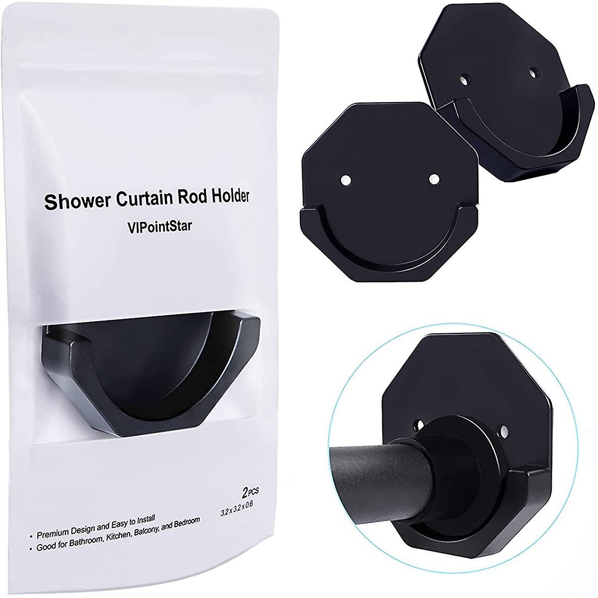 Matte Curtain Rod Wall Mount Bracket Advanced Sticky Shower Rod