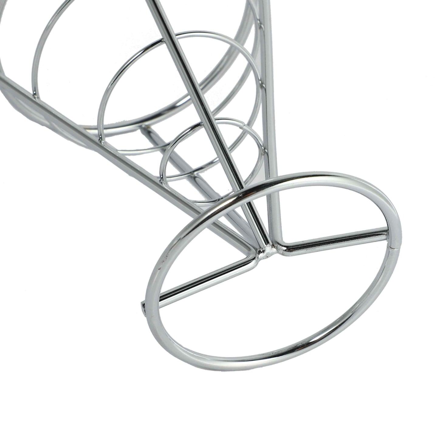 Fry Chips Cone Metal Wire Basket with Sauce Dippers