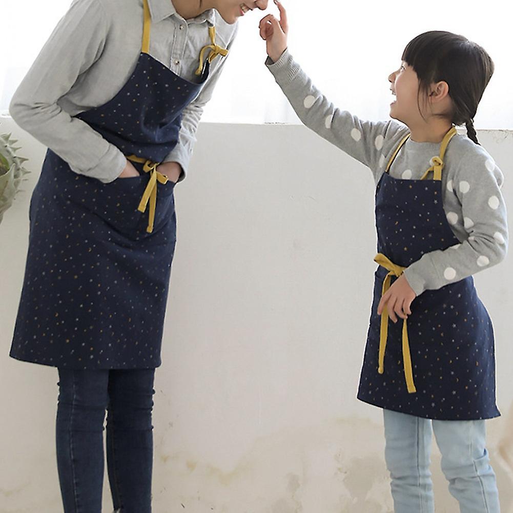 1 Piece Cotton Adjustable Adult Kitchen Apron Star Print Apron