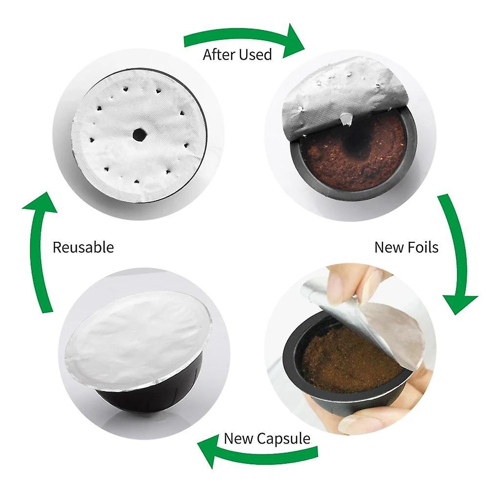 6pcs Reusable Coffee Capsule Cup Filter for Nespresso Vertuo-230ml