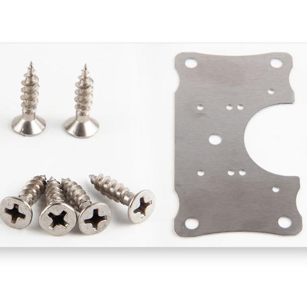 4 Pcs Hinge Repair Plate Door Stainless Steel Bracket for Furniture
