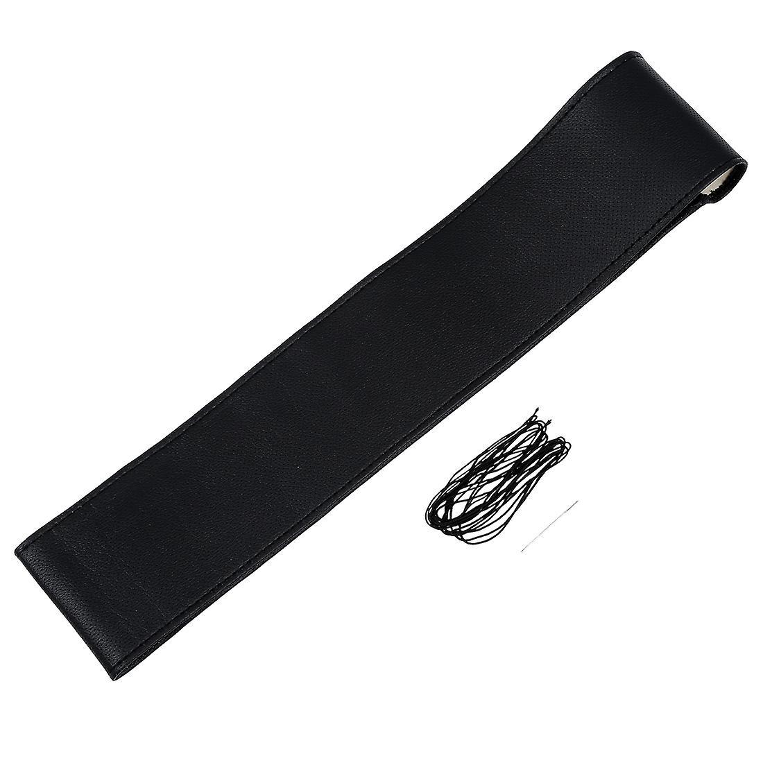 Faux Leather Diy Car Steering Wheel Cover with Needles and Thread