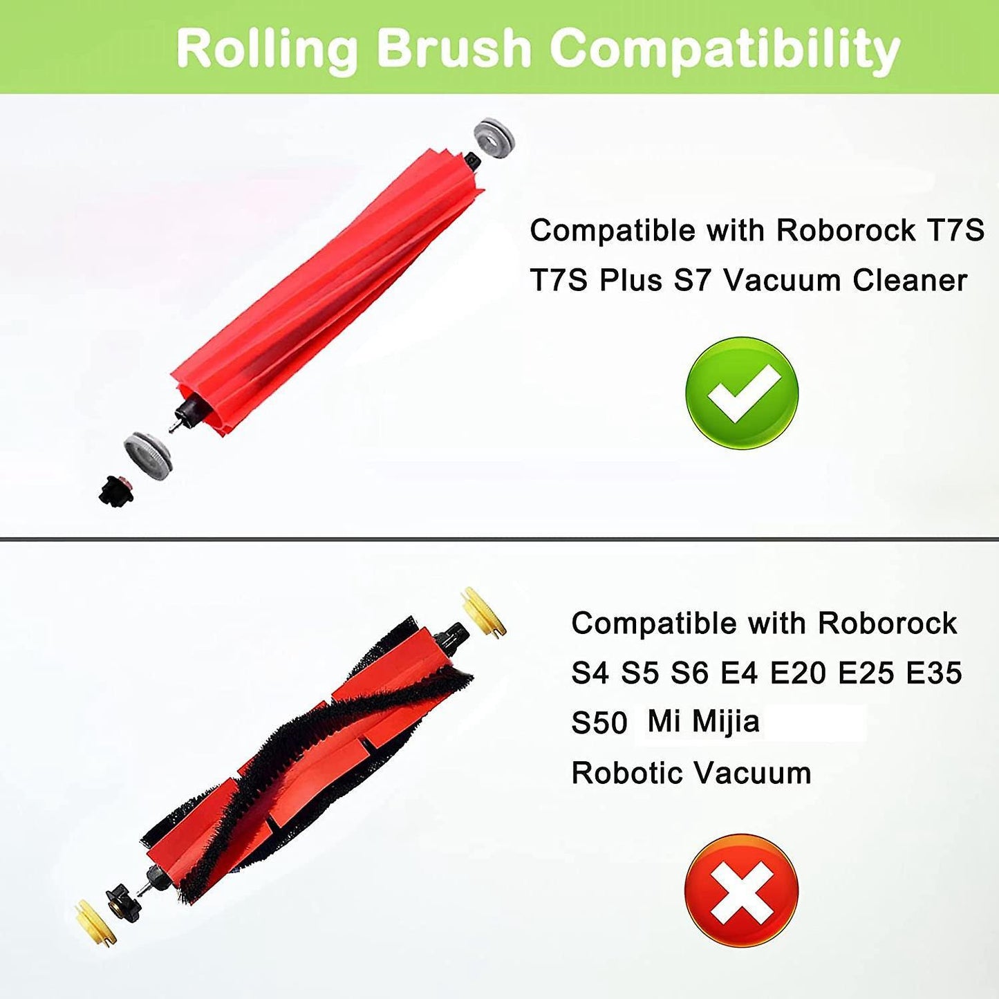 Replacement Main Brush Roller Brush for Xiaomi Roborock S7 A