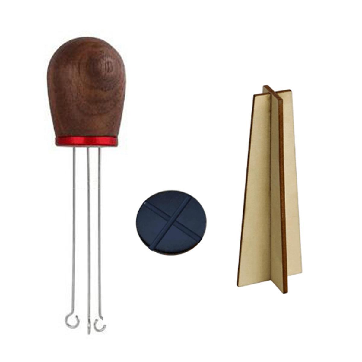 Coffee Tamper Stirring Needle Distributor Maker Tool with Stand C
