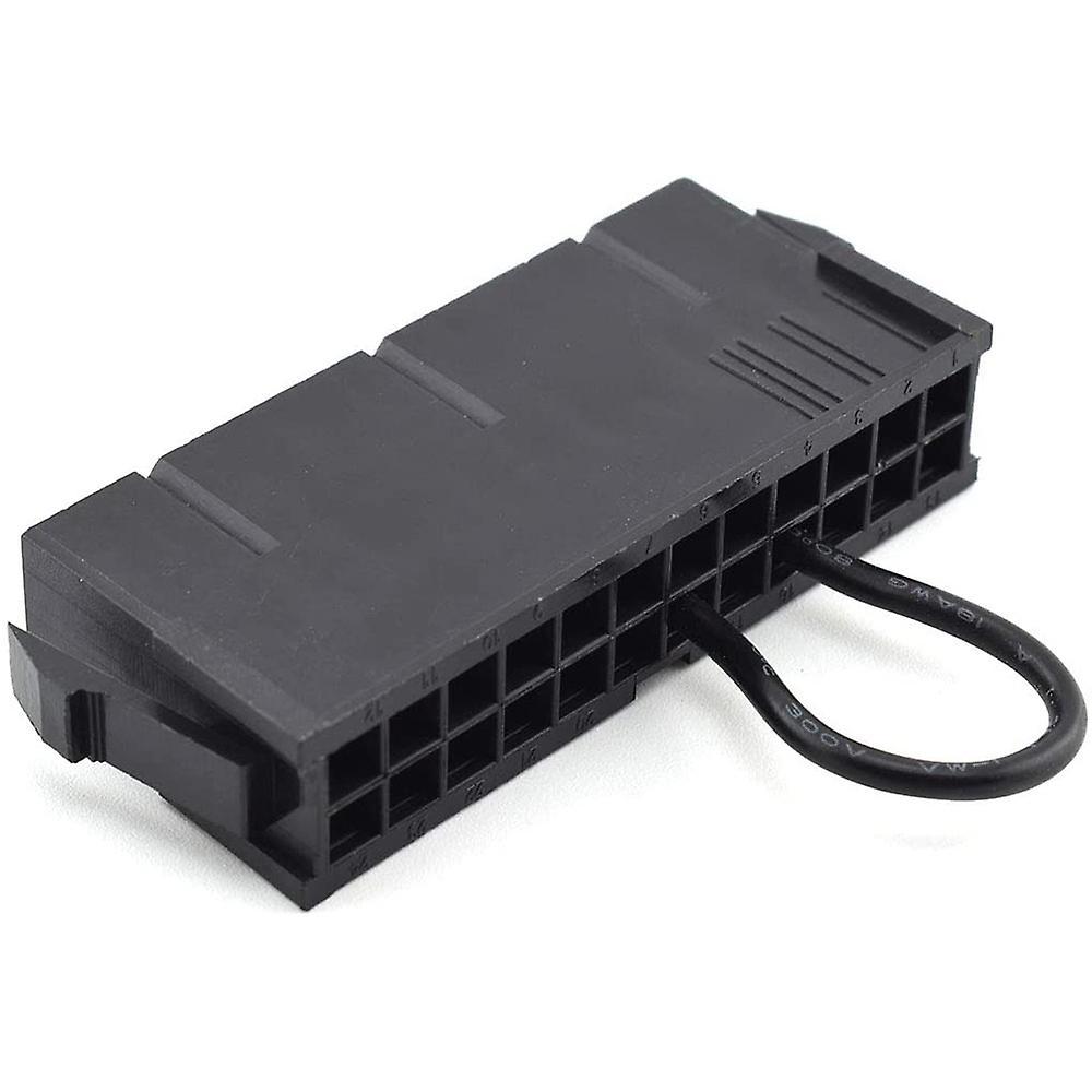 10x Atx Psu 24pin Power Supply Jumper Starter Jack Adapter Connector
