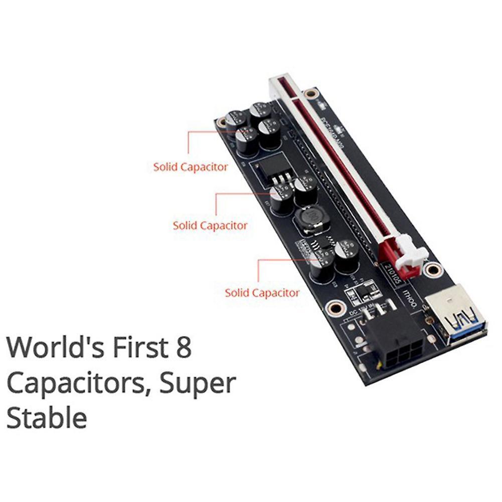 Ver009s Plus Pcie Riser Card Ver 009s Sata 15 Pin to 6 Pin Express