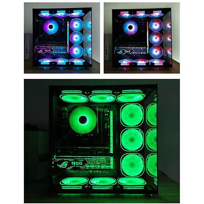 Coolmoon Computer Rgb Color Light 5v/3 Pin with Magnetic Rgb Led Lamp