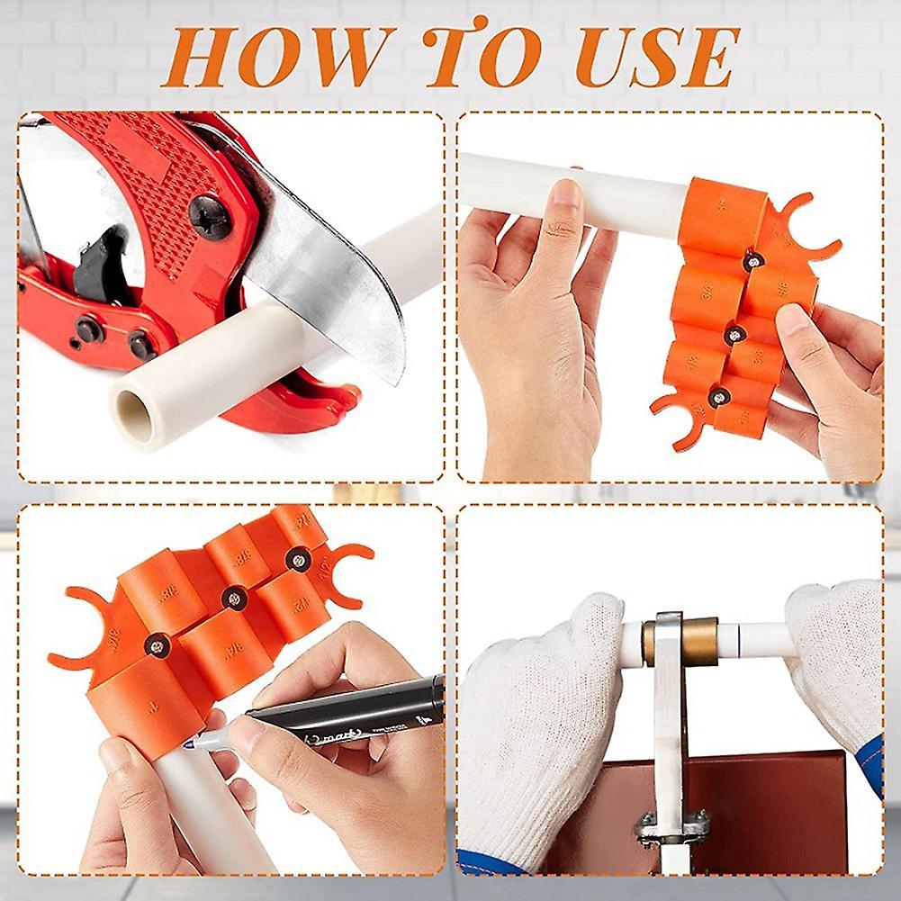 Pipe Depth Gauge Tool for 0.25-1inch Pipes Connect Home Improvement