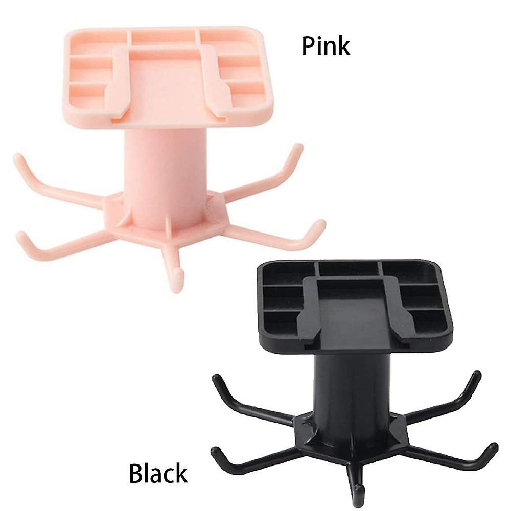 2pcs Multifunctional Hook Rack 360degree Rotating Hook Rack Gray