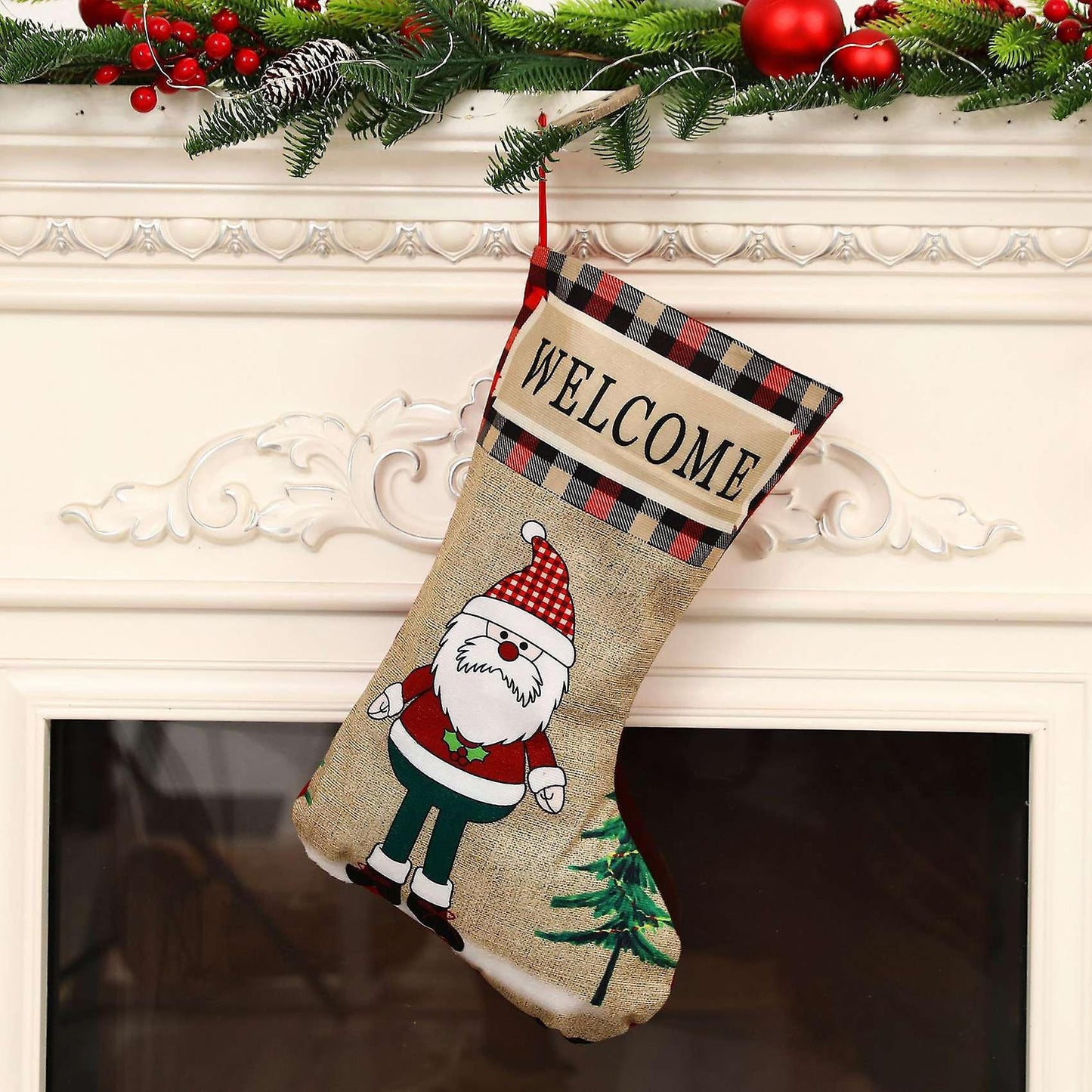 Christmas Stockings, Large Size Xmas Stockings Decoration, A