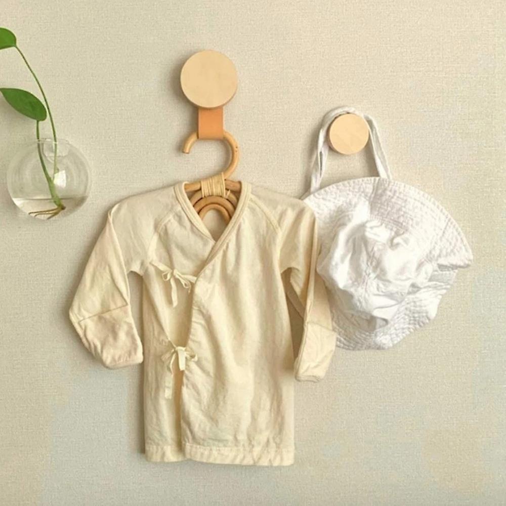 Rattan Kids Hanger Kids Garments Organizer Room Decor Hanger-moon