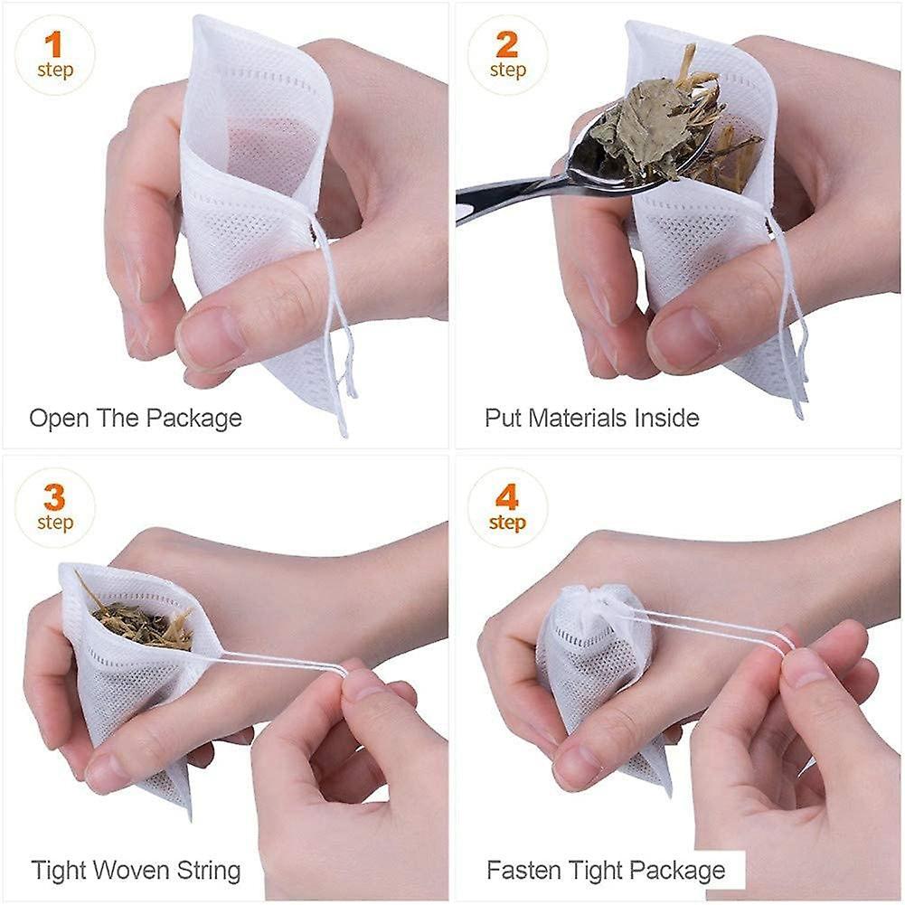 Tea Bags Empty, Tea Filter Bags for Tea Spice Powder 200pcs