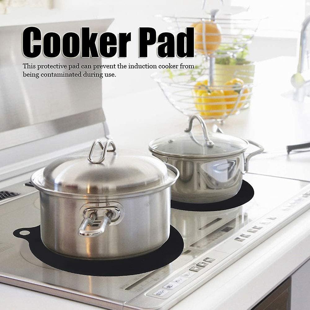 5 Pack Electric Induction Hob Protector Mat Anti-slip Mat , Black