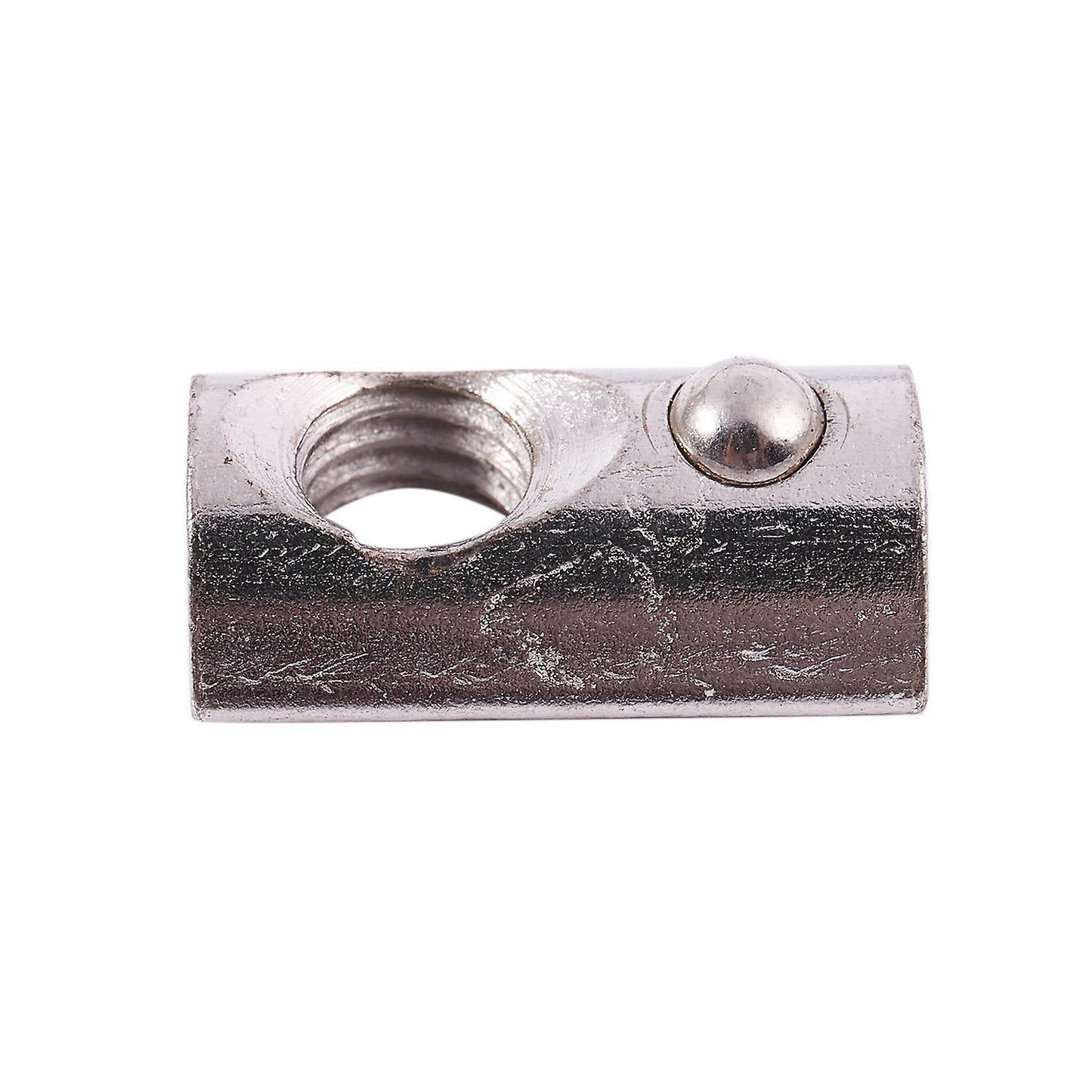 10x M8 Female Thread Roll-in Ball Spring T Slot Nut Silver