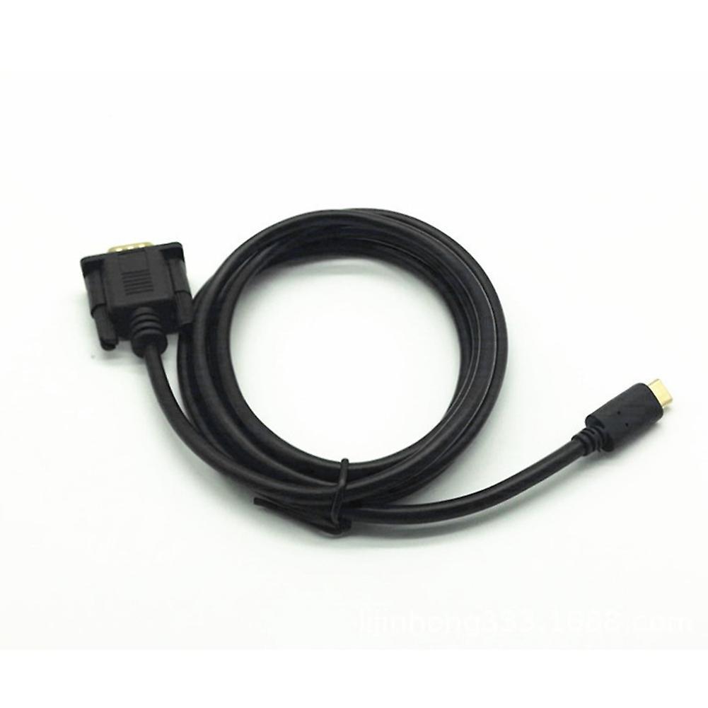 1.8m 1080p Type-c to Vga Data Cable for Laptop External Projector