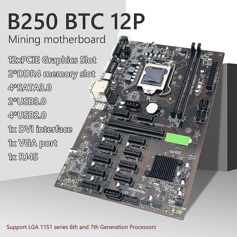 B250 Btc Mining Motherboard with Ddr4 4gb Ram for Bitcoin Miner Rig
