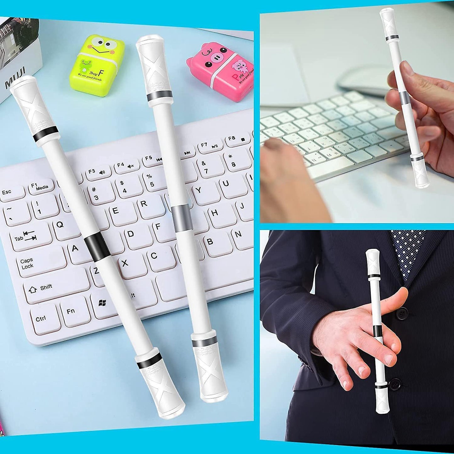 4 Pcs Spinning Pen Mod Gaming Spinning Pens with Weighted Ball B