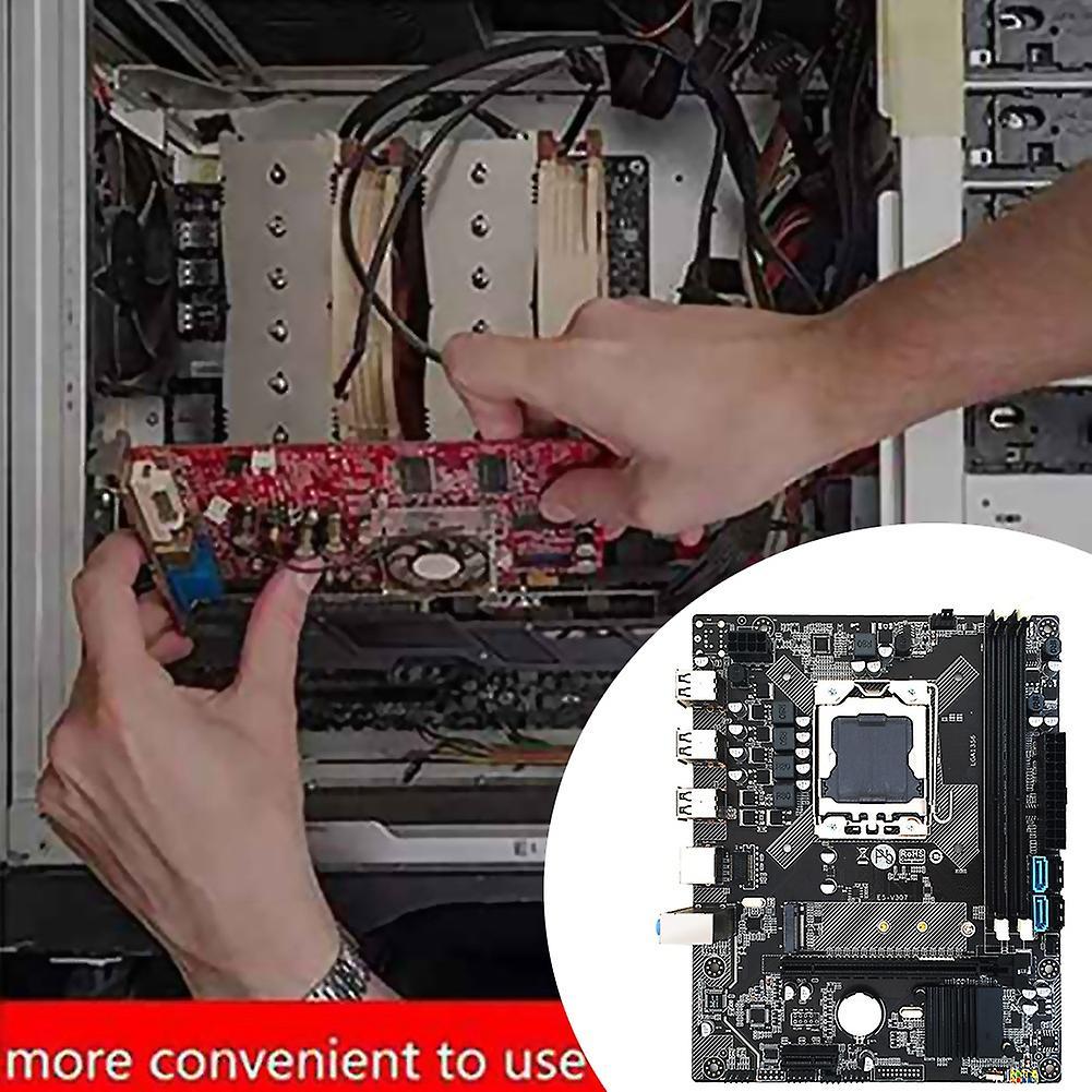 X79 Motherboard Hm65 Lga1356 Cpu 2xddr3 Reg Ecc Ram M.2 Nvme Sata3.0