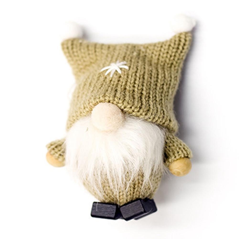 Christmas Lovely Faceless Doll Dwarf Plush Doll Handmade Pendant,f