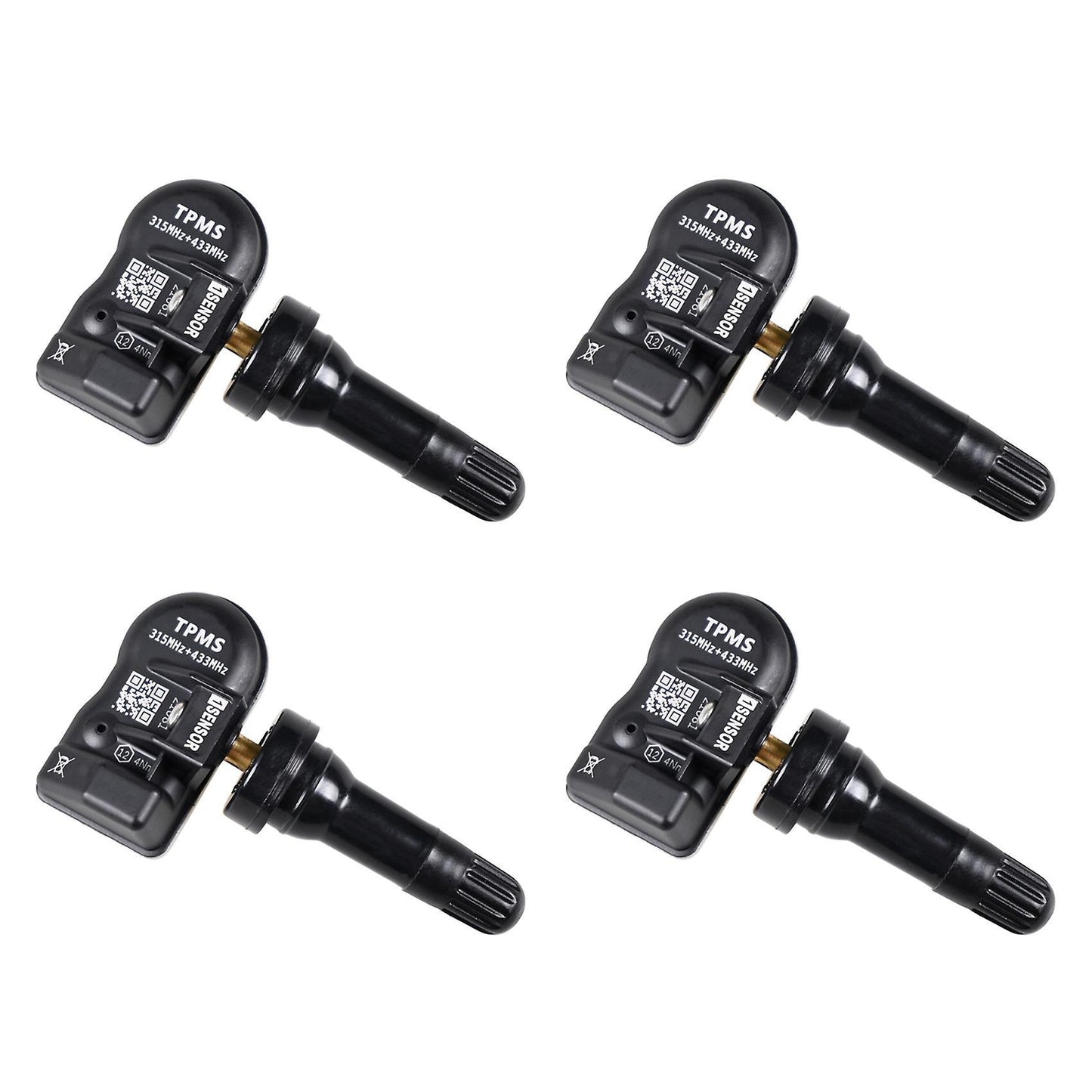 4pcs Tpms Sensor 315mhz+433mhz Sensor