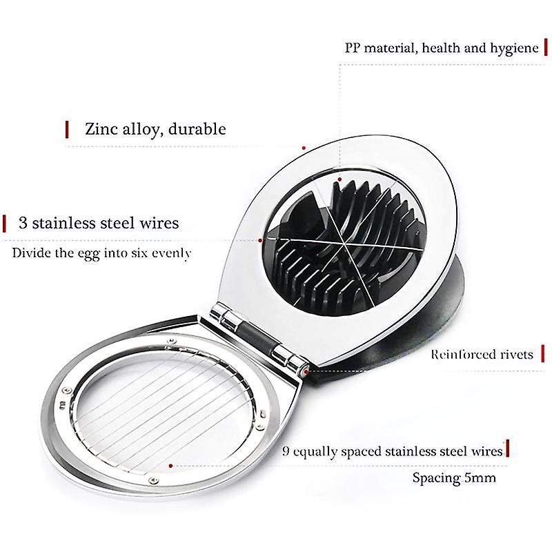 Egg Cutter Heavy Duty Slicer for Fruit Slicer, with 2 Slicing Styles