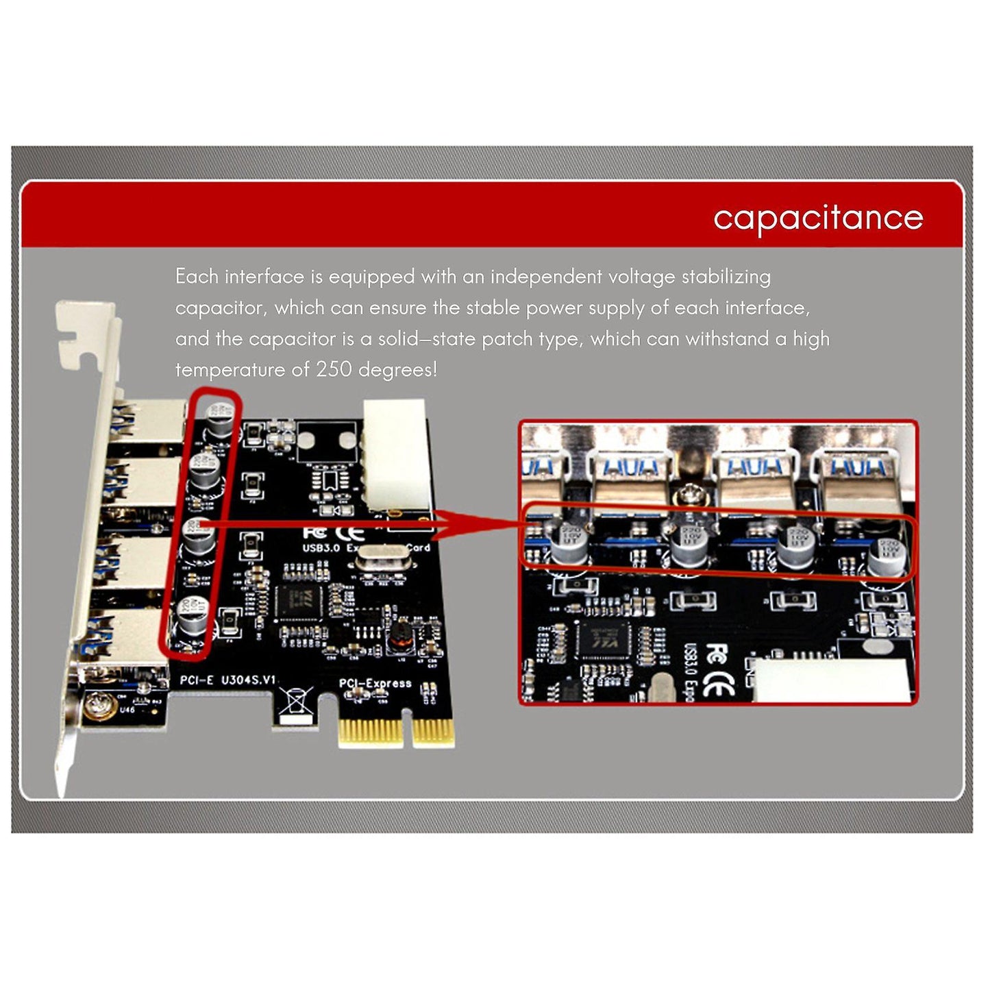 1 Set Professional Expansion Card Adapter 5 Gbps Speed for Desktop