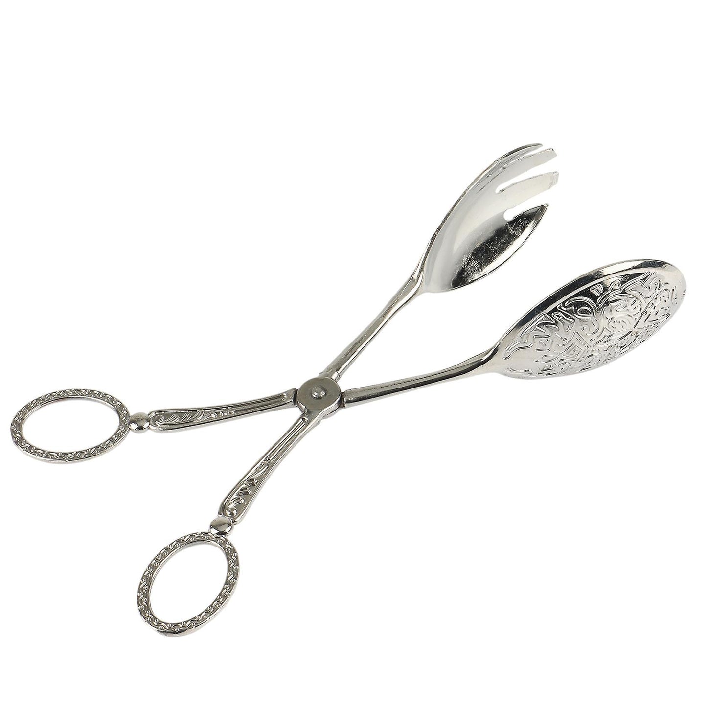 Snacks Salad Bread Pastry Baking Fruit Salad Cake Clips,round Silver