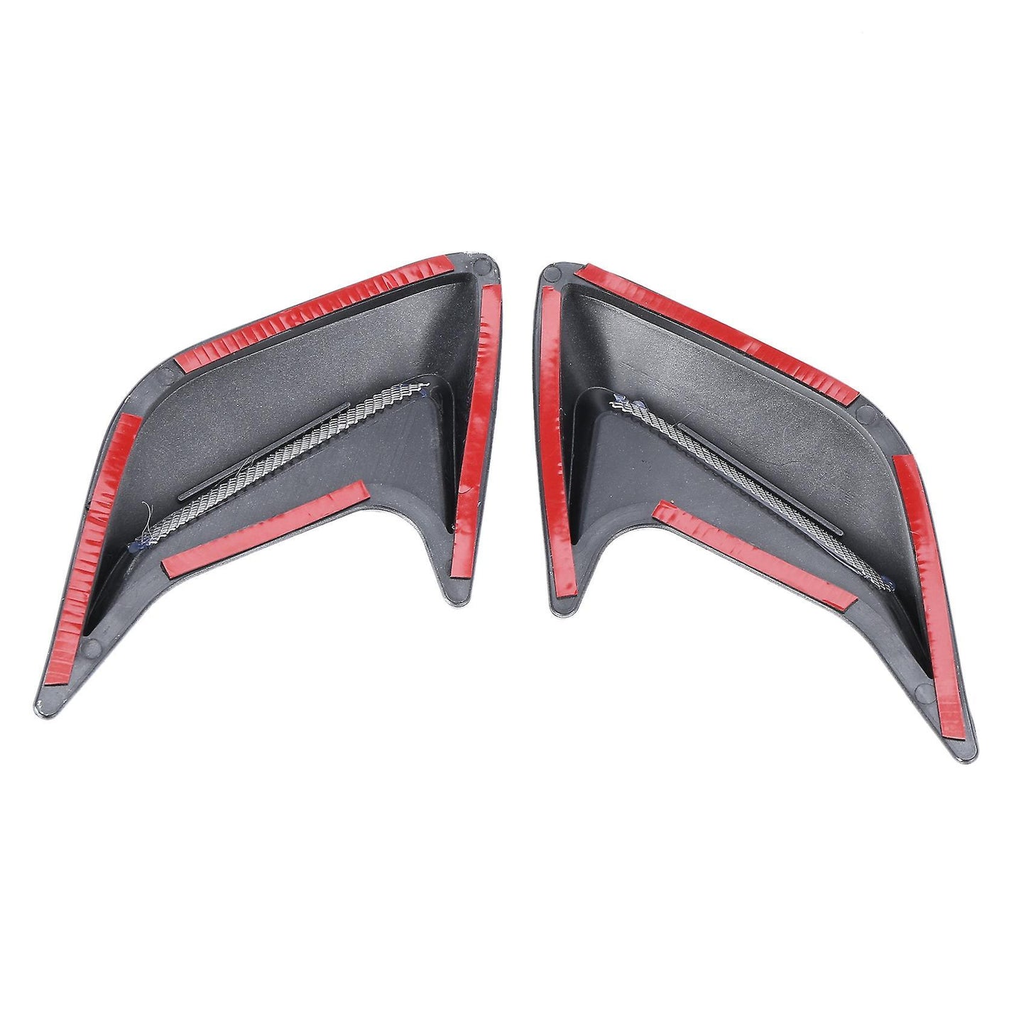 2pcs Plastic Car Side Vent Air Flow Fender Shark Gills Vent Sticker