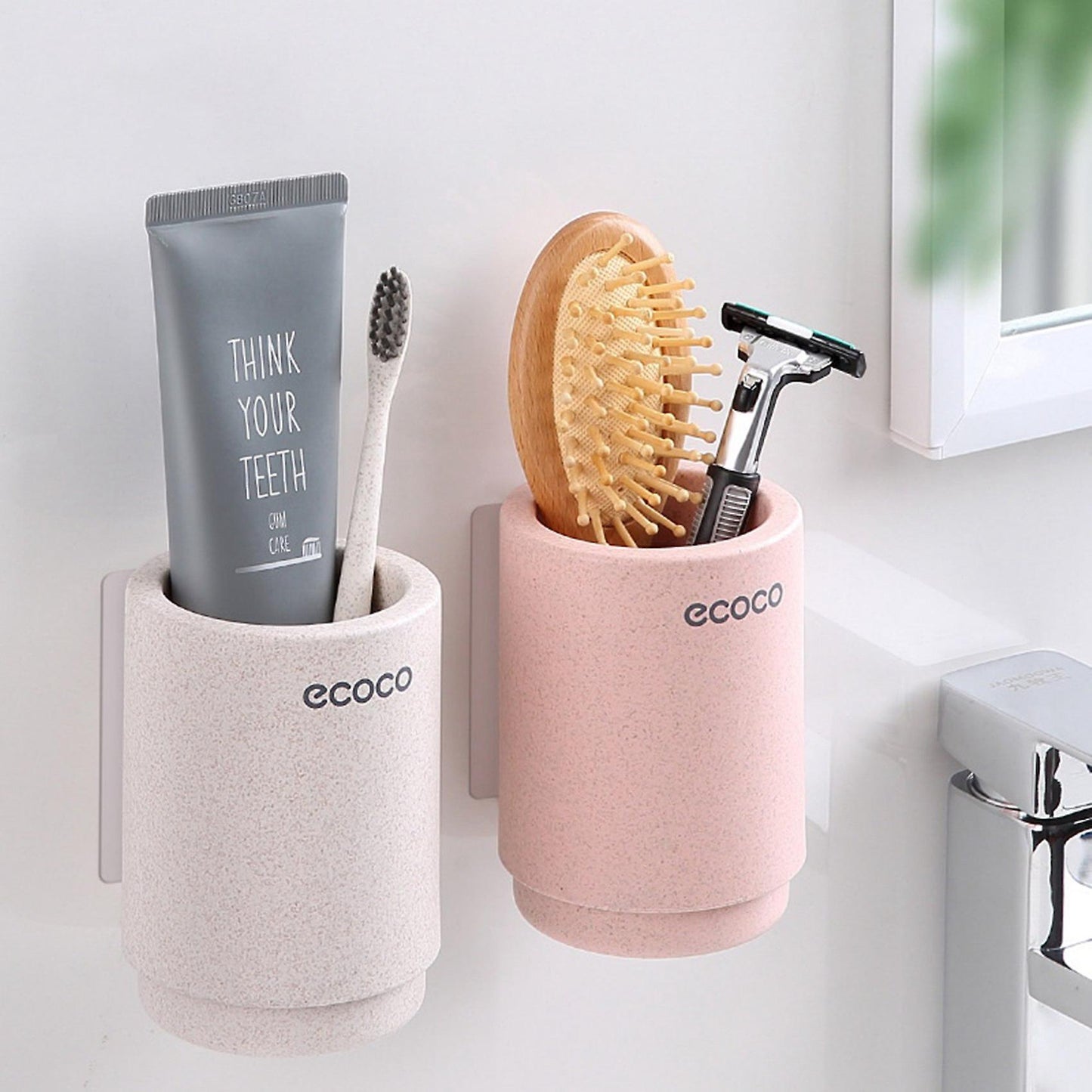 Ecoco Magnetic Adsorption Inverted Toothbrush Holder Storage Rack C