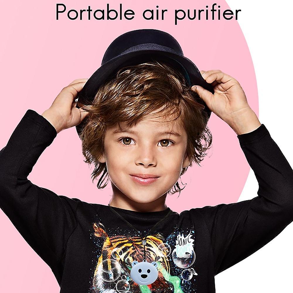 Air Purifier Car Oxygen Bar 200mah Negative Ion Hanging Neck Blue