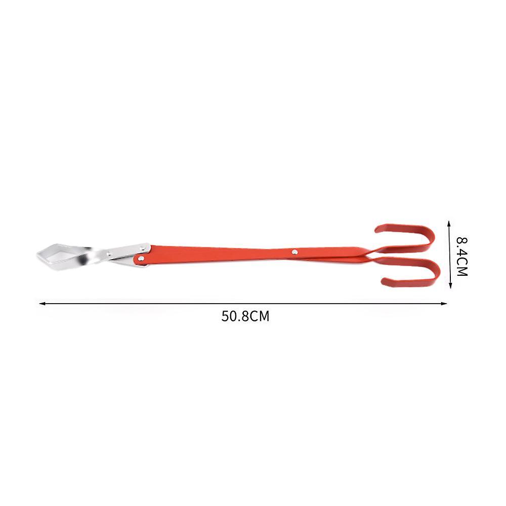 Bbq Charcoal Tong Barbecue Carbon Clamp Aluminum Plier Clip 50.8cm