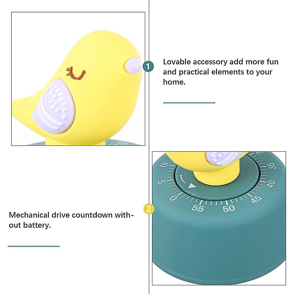 Kitchen Timer Mechanical Egg Timers Figure Countdown Timer (yellow)