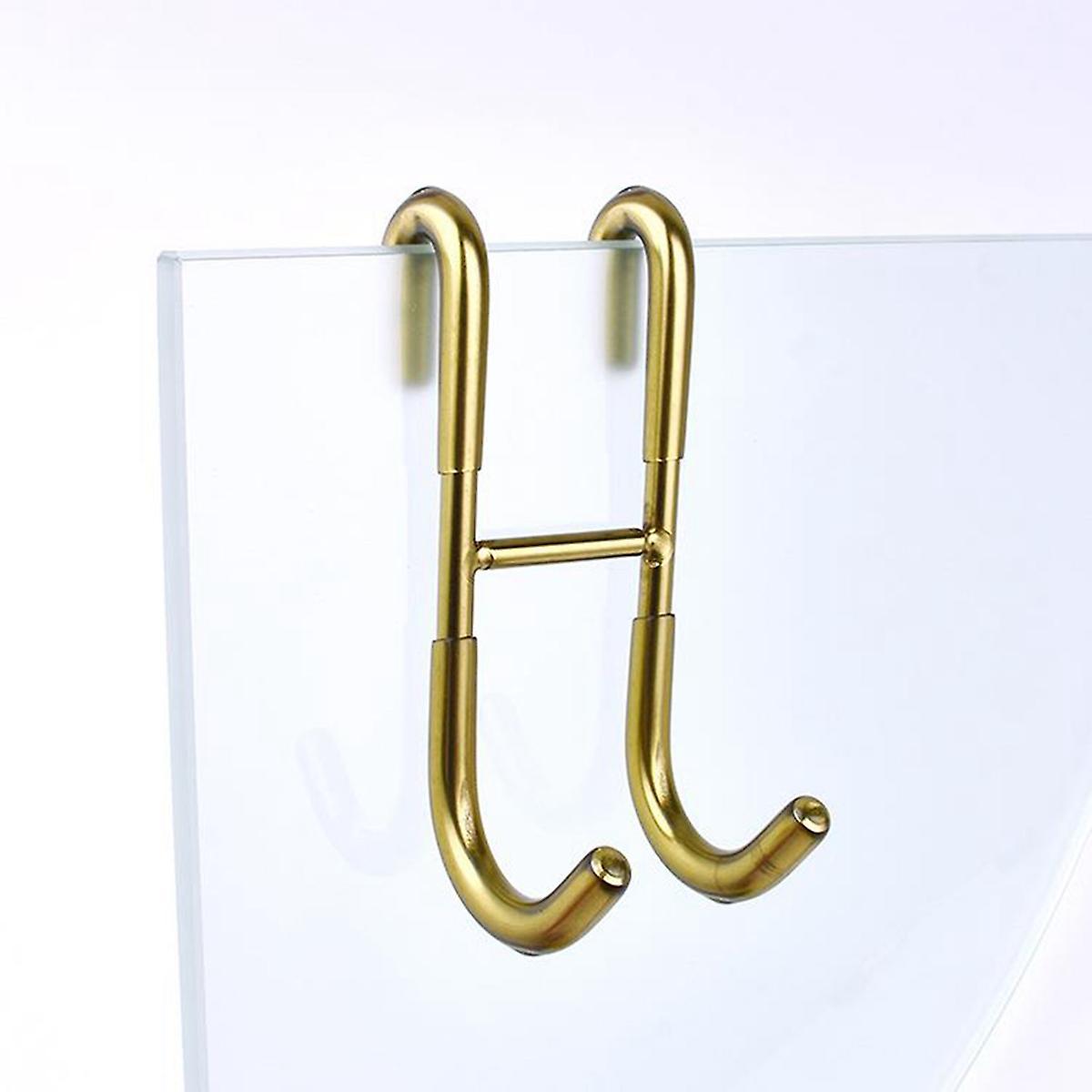 304 Stainless Steel S Hook Back Hook Of Plastic Glass Door Gold