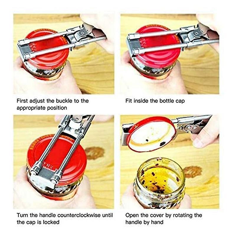 Master Opener Adjustable Jar & Bottle Opener,manual Jar Bottle Opener