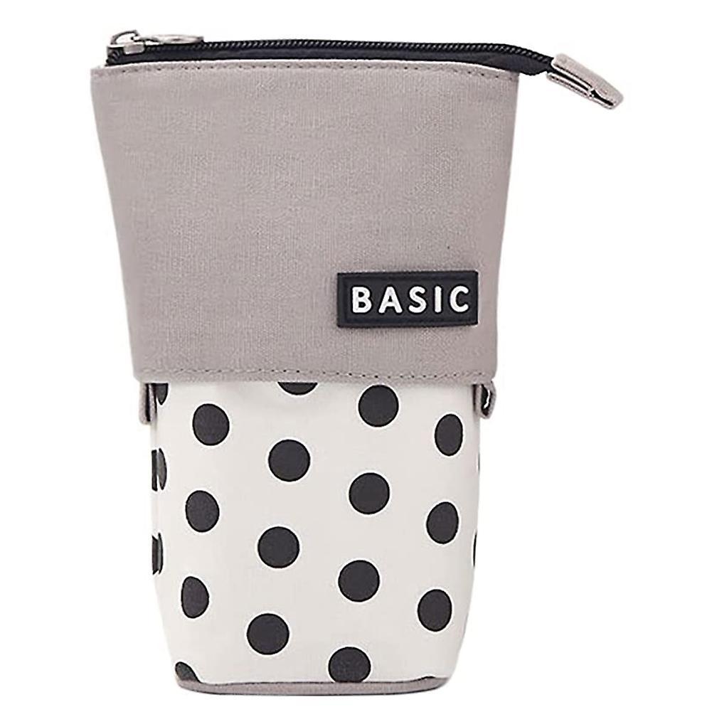 Pencil Case Retractable Cute Pen Holder Vertical Bag Cosmetic Bag,a