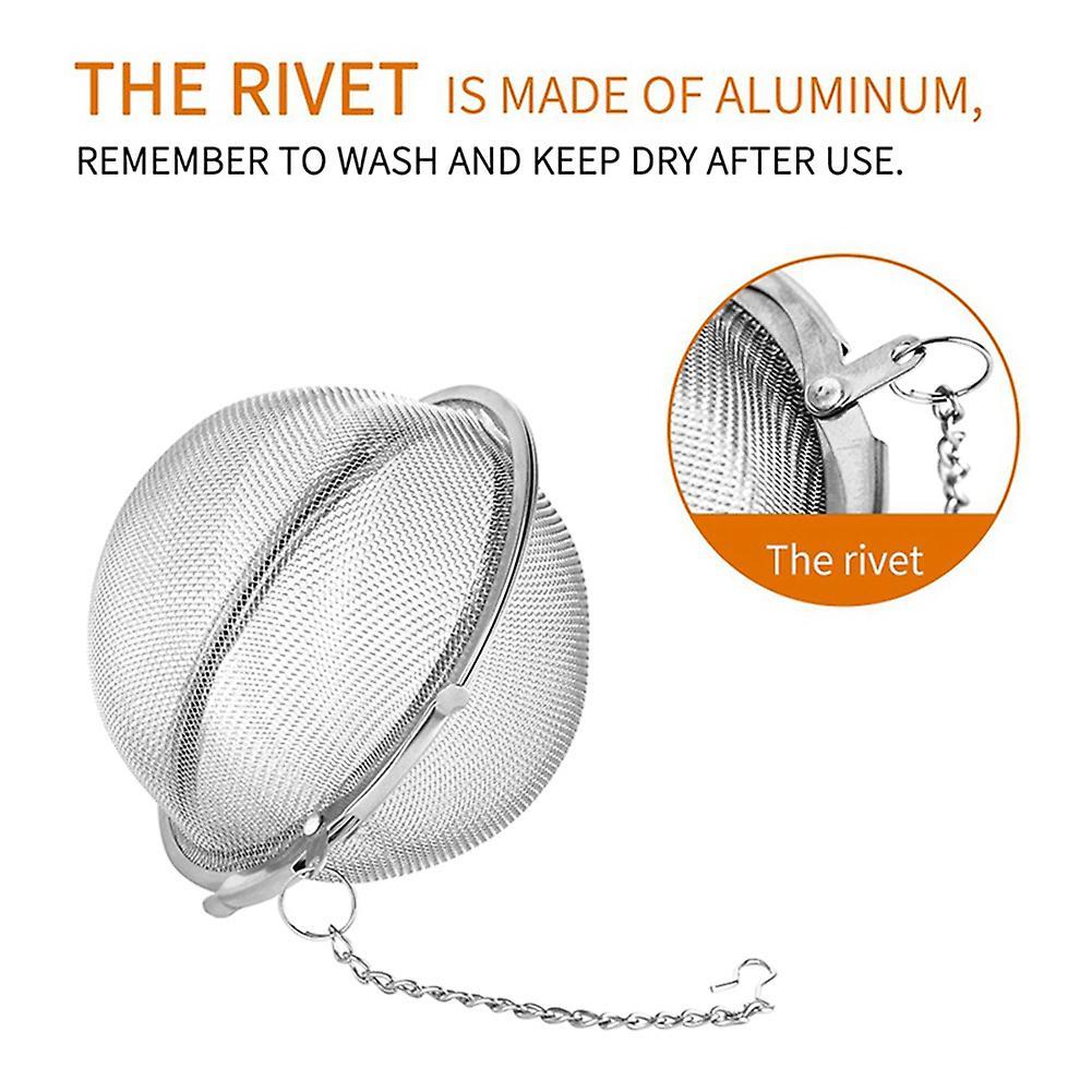 4pcs Stainless Steel Mesh Tea Ball 3.5 Inches Tea Strainers for Tea