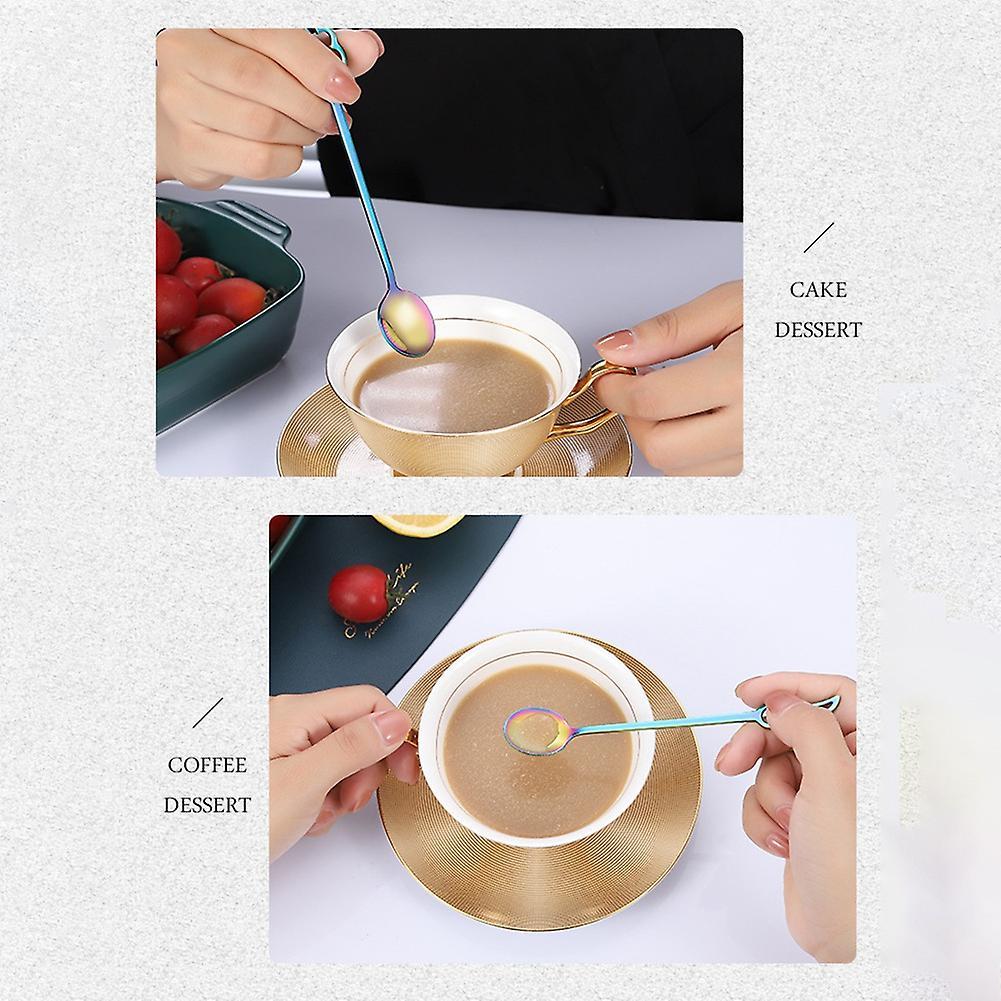 Stainless Steel Spoons Lovely Wing Shape Coffee Cup Spoon Tableware