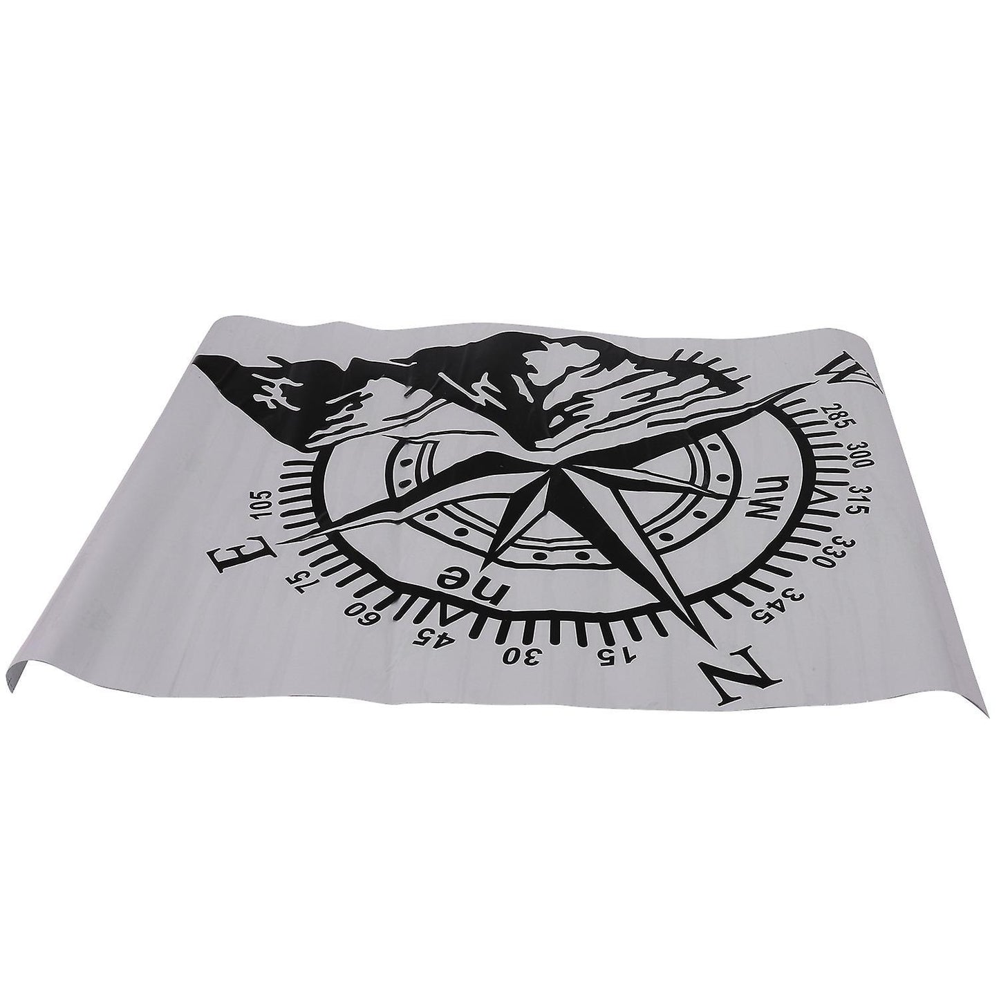 50x60cm Car Hood Mountain Navigation Car Sticker Black