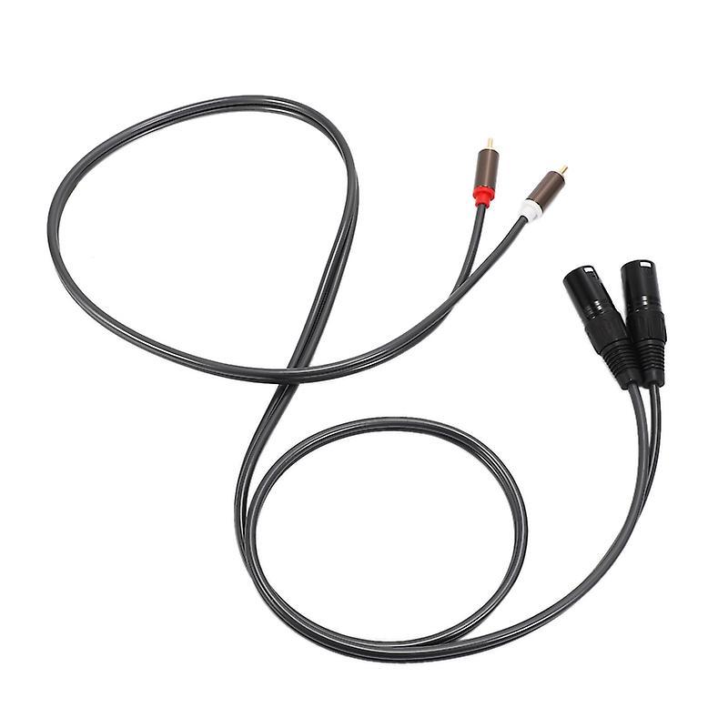 1.5m 5ft Dual Rca Male to Xlr Male Cable Adapter Hifi Extension Cable